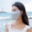 YUJINI 1 Tấm Che Mặt, Chống Tia UV Lái Xe, Chống Nắng Màu Trơn Ice Silk Kem Chống Nắng Mùa Hè