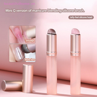 [Beautifulhome] Nail Art Silicone Applicator Stick Chrome Pigment Dust Applicator Gradient Shading Pen Easy Silicone Nail Brushes Tool [beauty]
