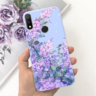 Dành Cho Realme 3 / Realme 3 Pro Ốp Lưng Hoa Thời Trang Mới Bé Gái Sơn Mềm Silicon Cho Realme 3i Realme3 RMX1827 Vỏ