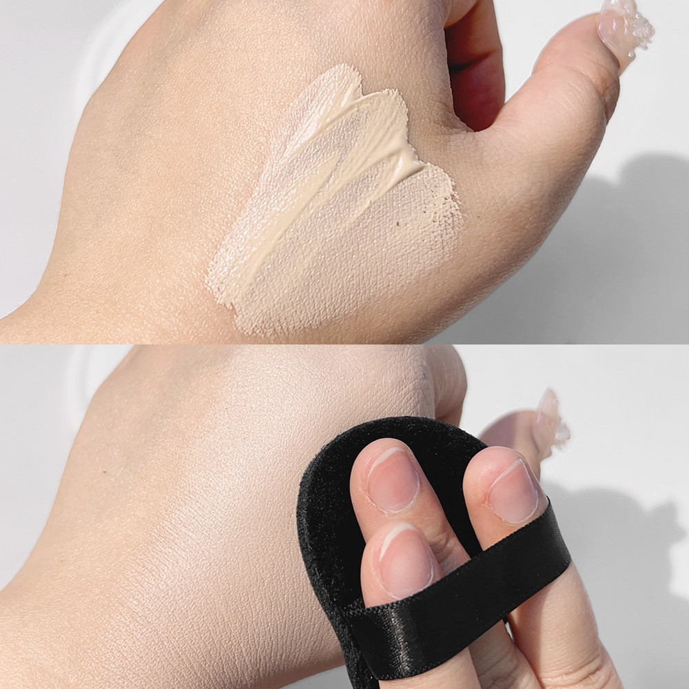 Phấn phủ đen ​- Bọt biển trang điểm mềm mại ướt và khô ​​- Dành cho BB Cream, Foundation, Air-Cushion, Loose Powder ​​- Puff bột vuông tròn ​- Dụng cụ trang điểm làm đẹp cho nữ