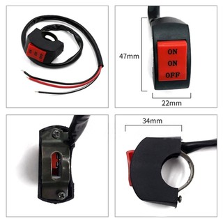 Lookshow Tay Lái Xe Máy Đèn Pha LED Công Tắc Xa Gần Ba Dòng Nút Công Tắc Xe Máy Lái Xe Công Tắc F4Y2