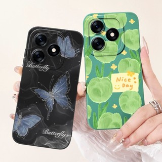 Tecno Spark 10 10C Spark 10 Pro Vỏ bảo vệ ống kính vuông Spark10 Spark10C 10Pro 4G Vỏ silicon mềm in hình đáng yêu