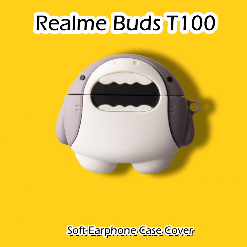[Ngôi sao tương lai] Dành cho vỏ Realme Buds T100 Vỏ tai nghe silicon mềm hoạt hình đổi mới NO.1