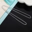 Vòng Cổ ITRUMPET, Trang Sức Bạc 925 Quà Tặng Vòng Cổ Dây Xích Bên, Chất Lượng Cao 40-75cm 2MM Dây Xích Nam Nữ