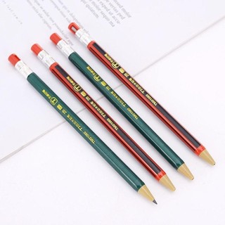 Bút chì cơ MEGOCE, Bút chì tự động loại ép 2.0MM 2B, Chất lượng cao đi kèm với máy mài Văn phòng phẩm Phác thảo Vẽ công cụ viết Bút chì di động Thiết kế truyện tranh phác thảo