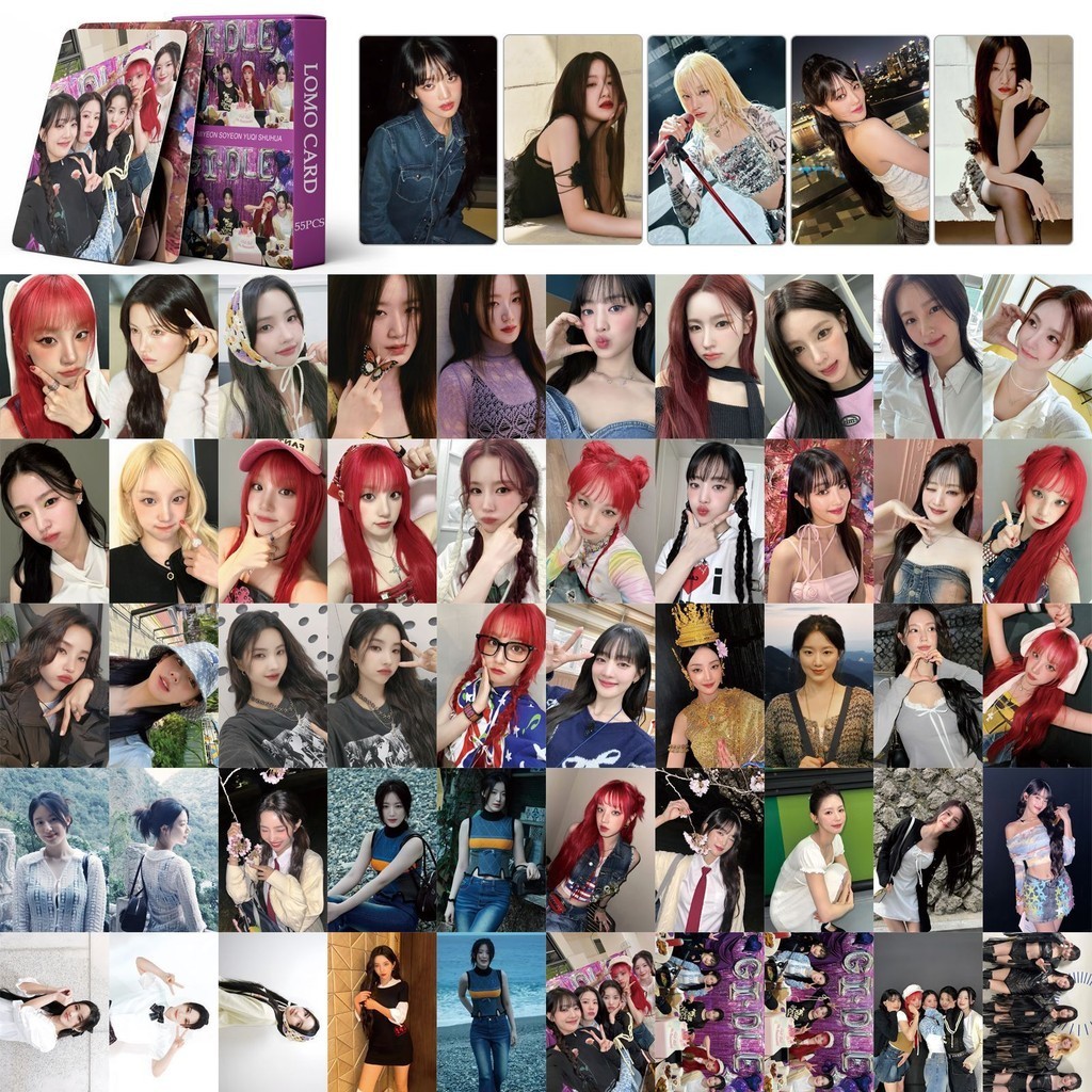 Linxx 55 Cái (G) I-DLE Album thứ 6 Lomo Card Kpop Photocards Bưu Thiếp Series
