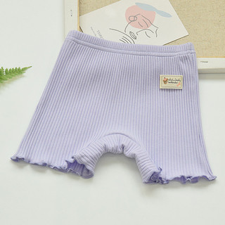 Quần short legging màu trơn bằng vải cotton co giãn dành cho bé gái 1-14 tuổi