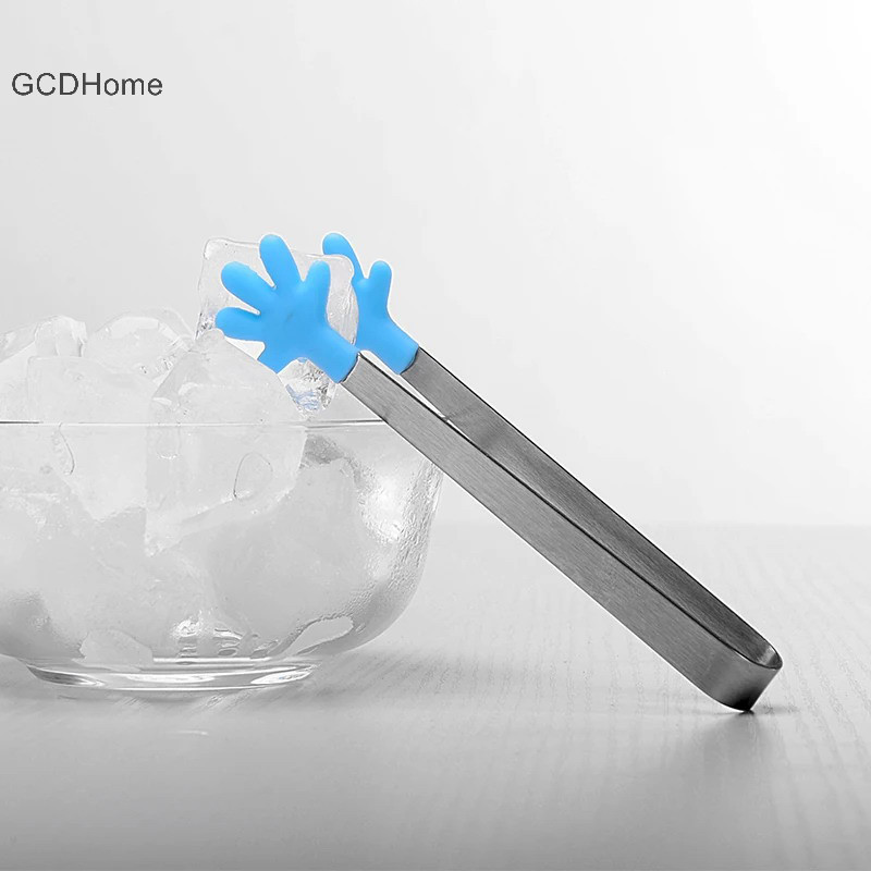 Gcdhome 1 Nhà Bếp Dễ Thương Silicone Thực Phẩm Kẹp Bánh Mì Thịt Nướng Kẹp Chịu Nhiệt Độ Cao Và Chống Cháy Silicon Kẹp HOT
