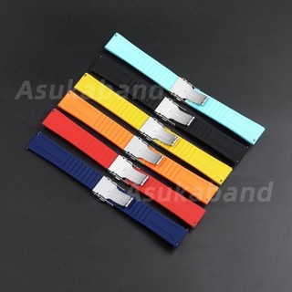 20mm 22mm 24mm Dây đeo đồng hồ silicon Dây đeo đồng hồ cao su cho SEIKO 5 Cá ngừ Samurai Diver Cao su chống nước Dây đeo đồng hồ lặn thể thao nam nữ Vòng đeo tay