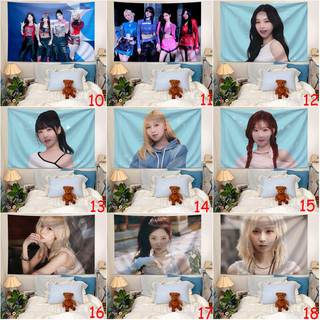 Aespa < Armageddon > Tấm thảm Polyester treo tường có kẹp Karina & Giselle & Winter & Ningning Tấm thảm treo tường Quà tặng trang trí nhà cửa