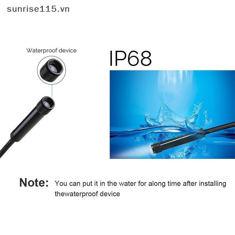 Lmh 3 trong 1 USB Type-C Kiểm tra nội soi Borescope 5.5 / 7 / 8mm Ống kính HD Camera IP68.