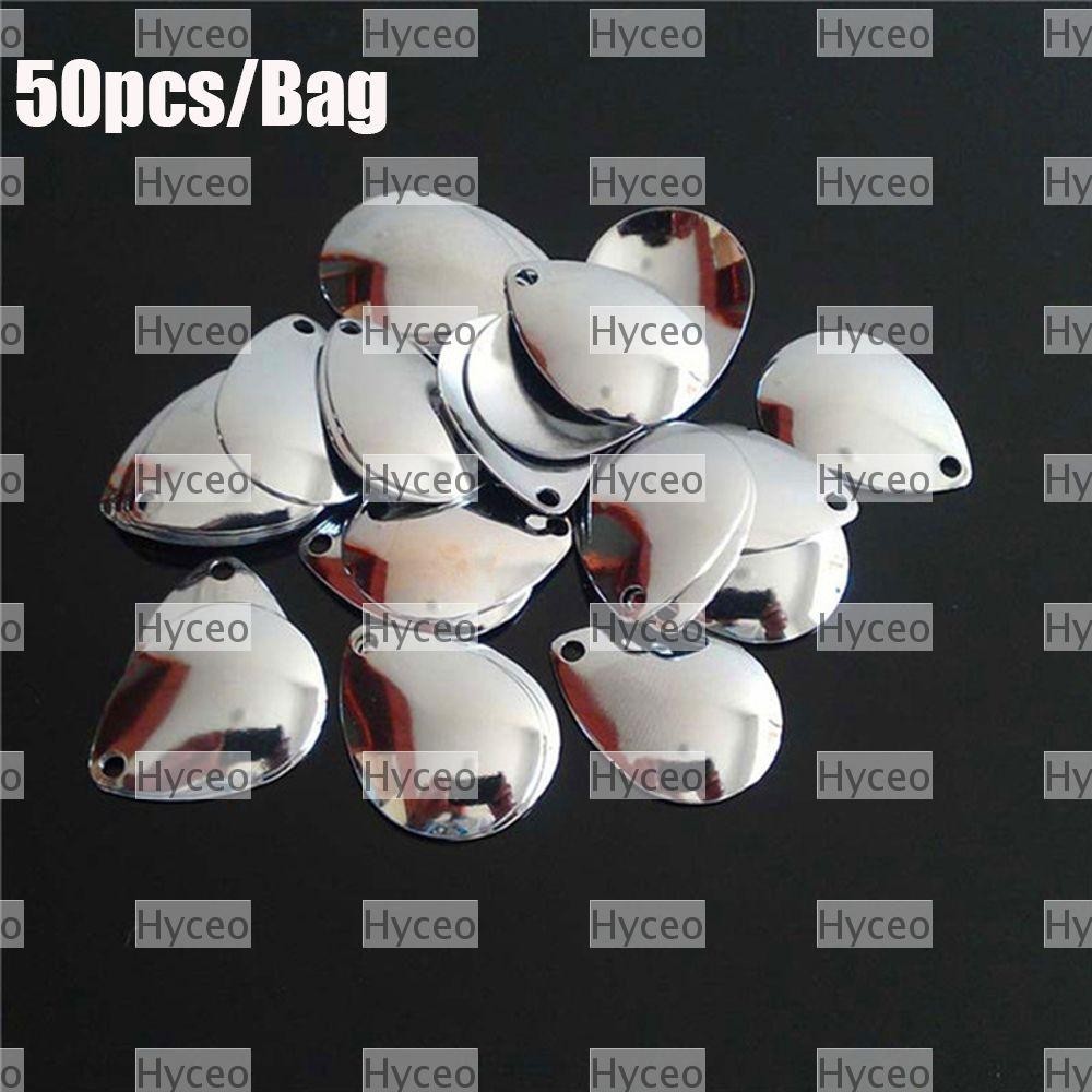 HYCEO 50 Chiếc Thu Hút Câu Cá Spinner Giải Quyết Mịn Niken Sequin VIB Mồi