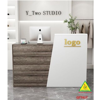 Quầy tiếp tân, tính tiền, thu ngân gỗ MDF QTT417 - VĐ Smart Furrniture NỘI THẤT LẮP RÁP VIENDONGADV