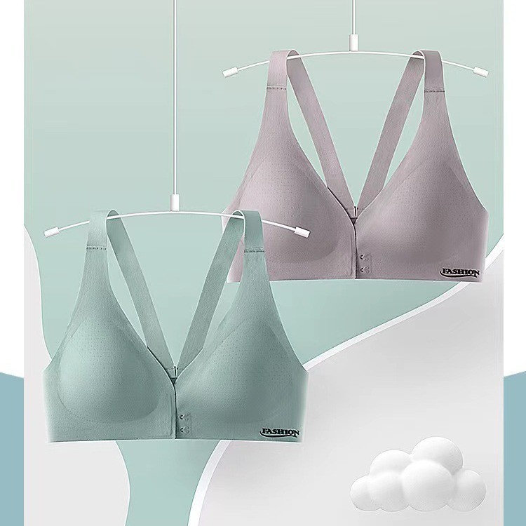 Quần lót cài nút phía trước liền mạch, ngực nhỏ nữ, tập hợp chống chảy xệ, ngực chảy xệ, áo ngực lưng đẹp, áo ngực kiểu áo vest thể thao mỏng