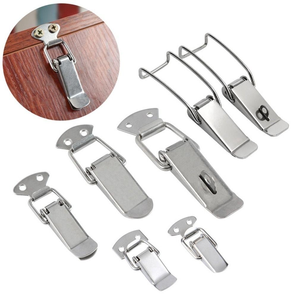 Khóa lò xo FEDAOG, Khóa chốt chuyển đổi bằng thép không gỉ an ninh, Phần cứng Đa chức năng chống trộm Duck Billed Buckles Hộp công cụ