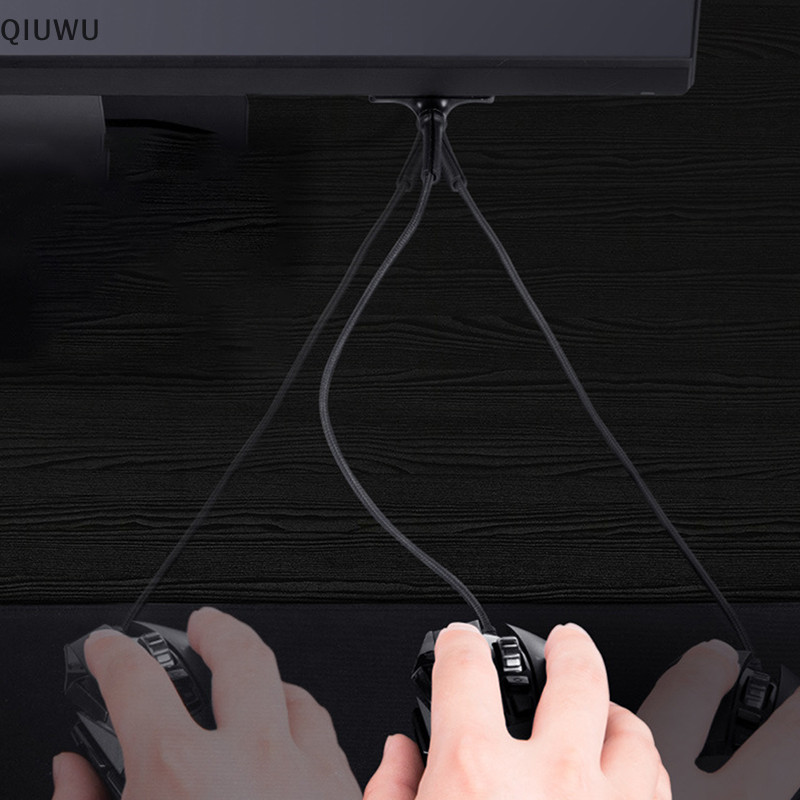 Qiuwu Máy Tính Để Bàn Dây Cáp Tổ Chức Chuột Kẹp Cáp Chuột Bungee Giá Đỡ Cáp Kẹp Dòng Dữ Liệu Dây Fixer Tổ Chức Cho Máy Tính Để Bàn Trò Chơi.