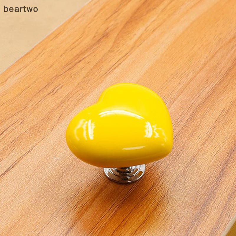 < Beartwo > Nút vệ sinh bằng nhựa đầy màu sắc hình trái tim tình yêu Tay cầm bằng nhựa dính, Tay cầm phụ kiện di động Dụng cụ ép vệ sinh Đẹp