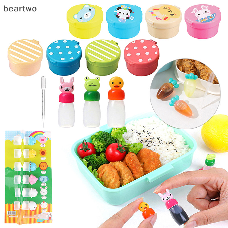 < Beartwo > Chai Nước Sốt Hoạt Hình Mini Animal Friend Hộp Nước Tương Hộp Đựng Sốt Cà Chua Đẹp