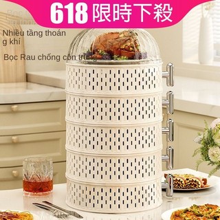 MANDY HOME Lồng Bàn Đậy Thức Ăn Nhiều Tầng Có Nắp Đậy Tiện Dụng