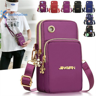 Kudosation Nylon Chống Nước Nữ Đeo Ngang Điện Thoại Túi Đeo Vai Túi Nhỏ Ốp Lưng Ví Thắt Lưng