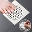 TOPTOOLCX Nắp thoát nước sàn, Bộ lọc bồn rửa bằng thép không gỉ hình vuông tròn, có tay cầm Bộ lọc tóc
