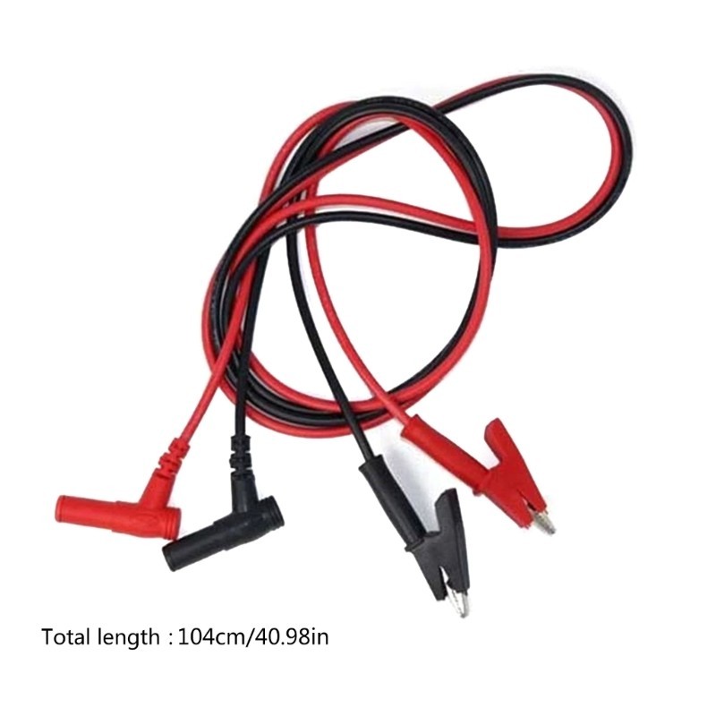 Mon Chất Lượng 4 Mm Chuối Cắm Vào Kẹp Kiểm Tra Chì Cho Đồng Hồ Vạn Năng Kiểm Tra Điện 108cm Tổng Chiều Dài 100cm Cáp