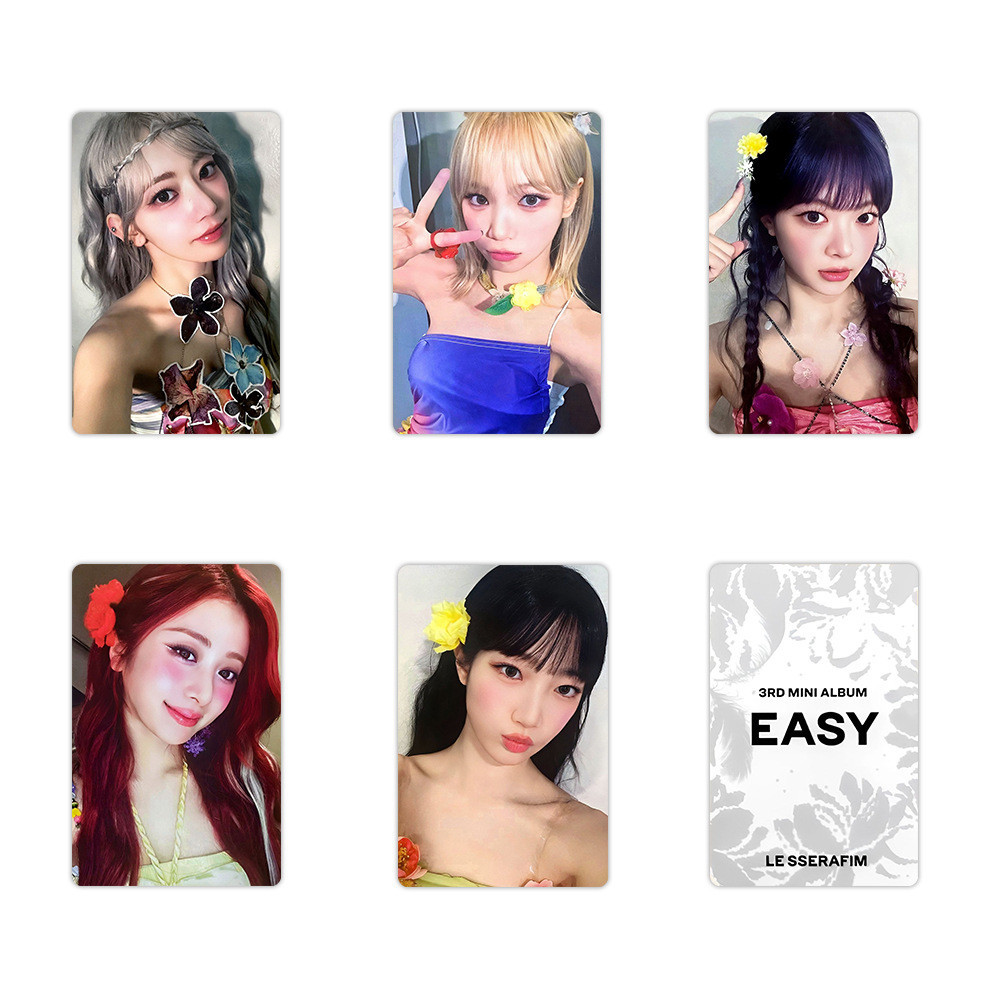1-5 Cái / bộ LE SSERAFIM mini Album Thứ 3 DỄ DÀNG Photocards K4 POP idol POWER STATION Lucky Lomo Cards SAKURA CHAEWON YUNJIN KAZUHA EUNCHAE SOLO Lesserafim Kpop Bưu Thiếp Nhanh YM