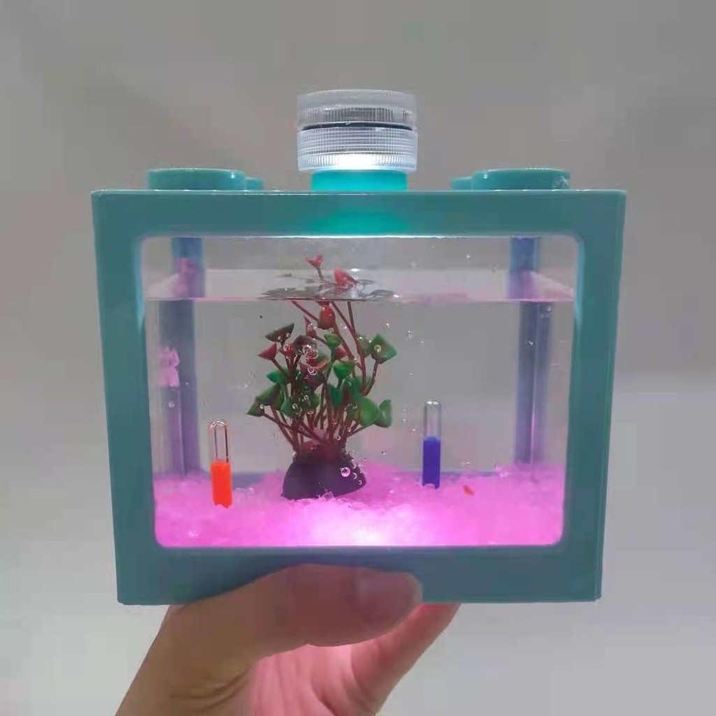 Bể Cá Mini Bằng Nhựa Lắp Ghép Lego