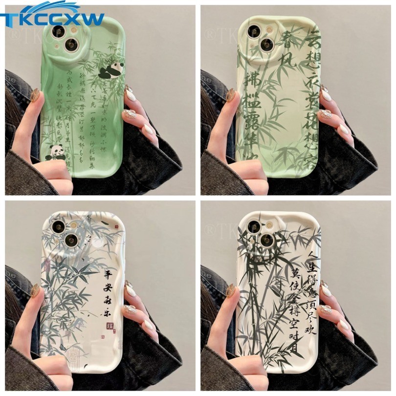 Dành Cho Samsung Galaxy A55 A54 A53 A52 A52S A51 A50 A50S A30S A35 A34 A33 A32 A25 A24 A23 A22 Ốp lưng Tre Phong Cách Trung Hoa Ốp Lưng Mềm