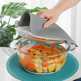 Huxuan Thảm Silicon Lớn Coaster Chịu Nhiệt Placemat Tổ Ong Chống Trơn Trượt Nồi Giá Để Bàn Thảm Cốc Tròn Thảm Phụ Kiện Nhà Bếp RFT
