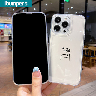 ibumpers Ốp lưng iphone cute couple hoạt hình họa tiết trong suốt Ốp điện thoại TPU silicone mềm chống sốc cho Iphone 15 14 12 13 11 Pro Max IP 7 8 Plus Iphon X XS XR Xs Max