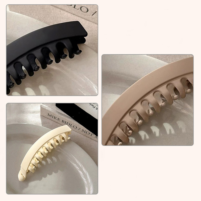 【 Yunyuan 】 Kẹp Tóc Một Dòng Retro Hàn Quốc Mới Cho Nữ Có Lưng Đầu, Kẹp Ngang Cố Định Cho Kẹp Chuối Cho Thẻ Tóc
