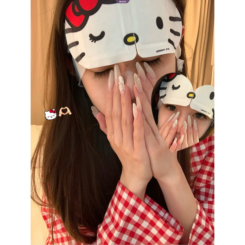 Bộ đồ ngủ HelloKitty kẻ sọc Nhật Bản Nữ Xuân Thu Hoạt hình dễ thương Học sinh Quần dài tay Bộ đồ mặc nhà [BL]