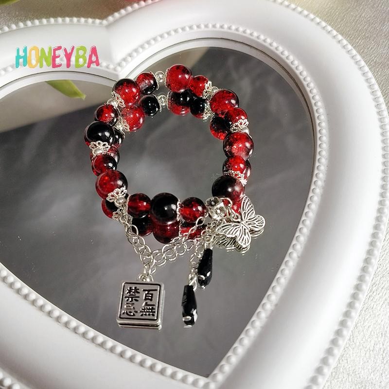 < Honeyba > Vòng tay Tian Guan Ci Fu Cosplay Xie Lian Hua Cheng Heaven Mặt dây chuyền phước lành của chính thức Vòng tay đính cườm Quà tặng cặp đôi
