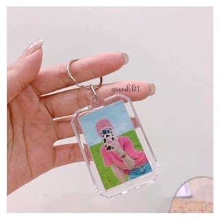 Móc khoá in ảnh,logo trường theo yêu cầu, thay ảnh dễ dàng- Quà tặng Sango
