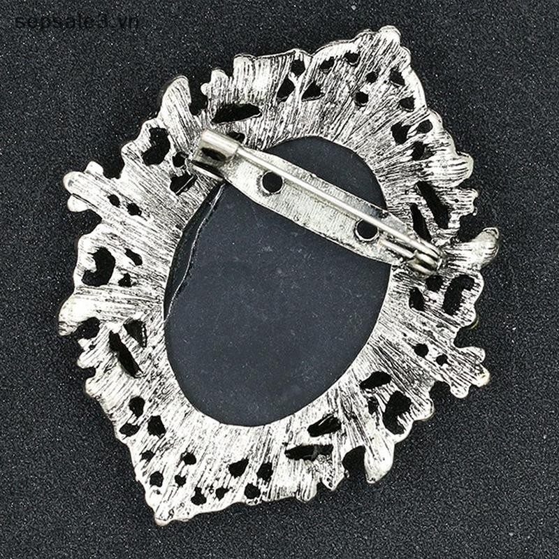 # Sepsale # Crystal Thạch Cameo Vintage Trâm Cài Nữ Hoàng Cameo Beauty.