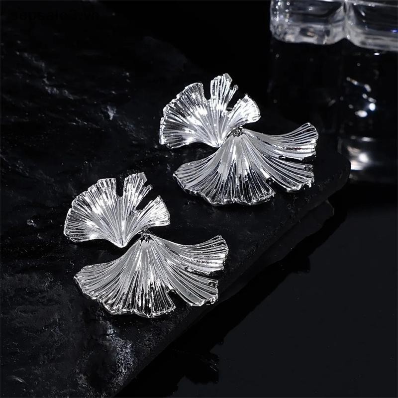 # Sepsale # Bohemian Hình Học Ginkgo Biloba Hình Lá Thả Bông Tai Dành Cho Nữ Tuyên Bố Tai Phụ Kiện Trang Sức.