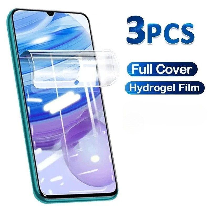 3 Phim Hydrogel mờ siêu mỏng cho Redmi Note 14R 14 13R 13 12T 12S 12R 12 Pro Plus Turbo Speed Discovery 5G 4G Miếng dán bảo vệ màn hình chống trầy xước Edge Fit