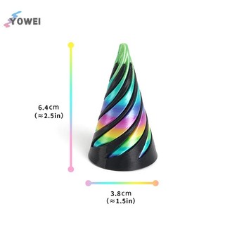 YOWEI 3D In Hình Nón Xoắn Ốc Không Thể Kim Tự Tháp Vượt Qua Điêu Khắc Kim Tự Tháp Chỉ Ảo Ảnh VN