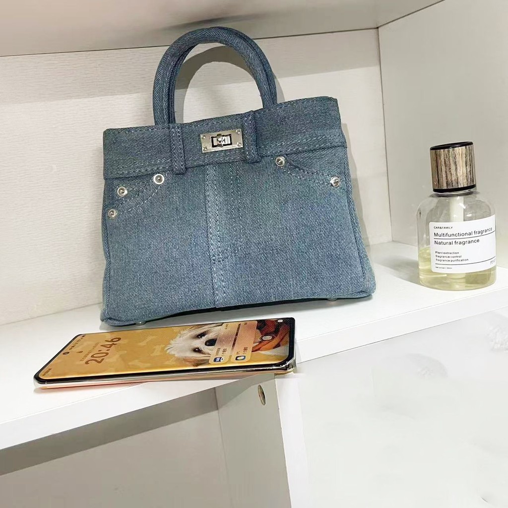 Du lịch thiết yếu!Túi đeo vai di động Denim thời trang Túi đeo chéo đa năng thông thường mới