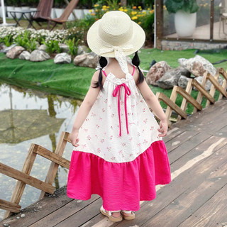 Váy Maxi Hè Cổ Yếm Cho Bé Gái Chất Đũi Mềm