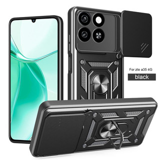 Ốp lưng ZTE BLADE A35 4g BLADE a55 Mới chống rơi khung áo giáp kết hợp bộ vỏ cứng di động đẩy cửa sổ bảo vệ vỏ camera