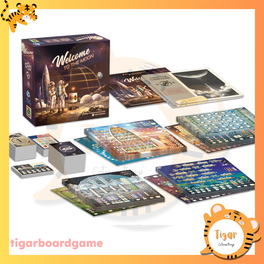 Boardgame trò chơi Welcome to the Moon - Flip and Write bản TQ Tigar