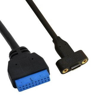 Clip USB C Nữ sang IDC20P Nữ Cáp Nối Dài 20Pin Cáp Dữ Liệu 5Gbps Cho Máy Tính Bo Mạch Chủ Accesso