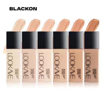 Kem nền dạng lỏng BLACKON LOOKAVE, Kem nền dạng lỏng mờ lâu trôi, Kem nền mặt CC Cream Kem che khuyết điểm dưỡng ẩm tự nhiên