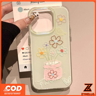 Ốp Lưng Cho OPPO Reno 15 Reno 14F Reno 14 Pro Reno 13F Reno 13 Pro Reno12 F Reno11 F Reno 10 Reno 8T Reno 8Z Reno 7Z Reno7 Reno8 Reno5 Chậu Hoa Đơn Giản Chống Sốc Điện Thoại TPU
