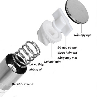 Lọ Xay Hạt Tiêu Đa Năng Thủy Tinh Nắp Inox 304 Tiện Lợi Không Gỉ