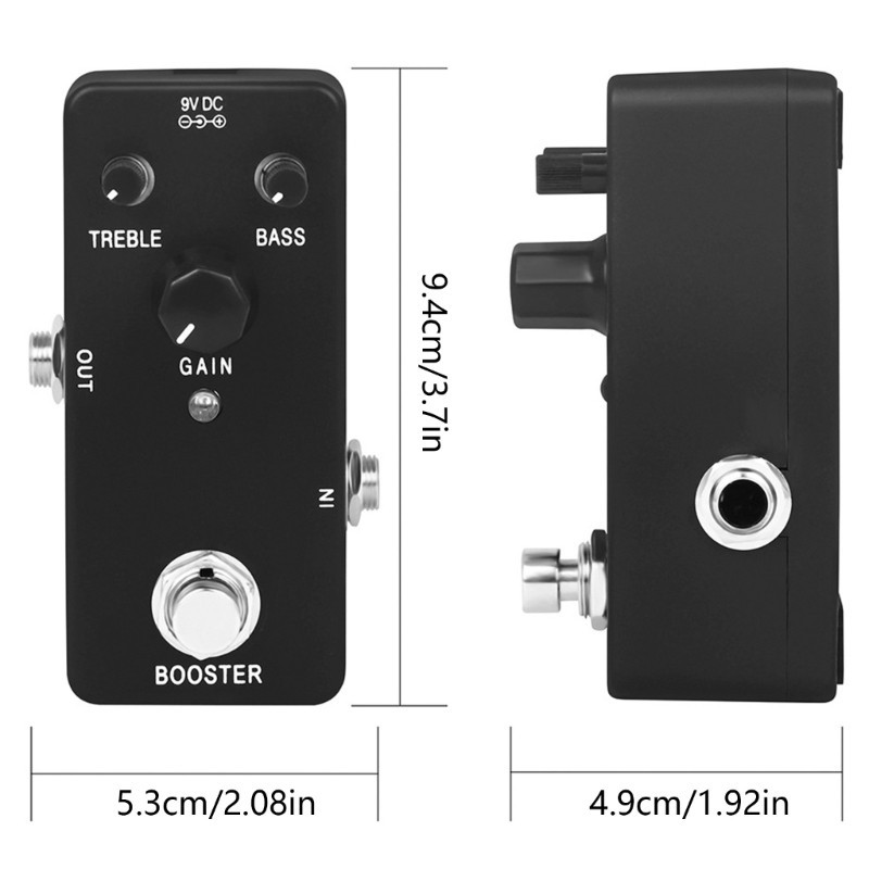 Bàn đạp hiệu ứng đàn guitar YOI True Bypass Effect Pedalboard Guitar Part Booster Pedal