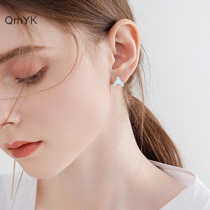 Nhà Máy Thời Trang 1 Bộ Dễ Thương Nhiều Màu Sắc Sáng Bóng Đá Trái Tim Bông Tai Nữ Cô Gái Bông Tai Thời Trang Dự Tiệc Trang Sức Quà Tặng QrhYK