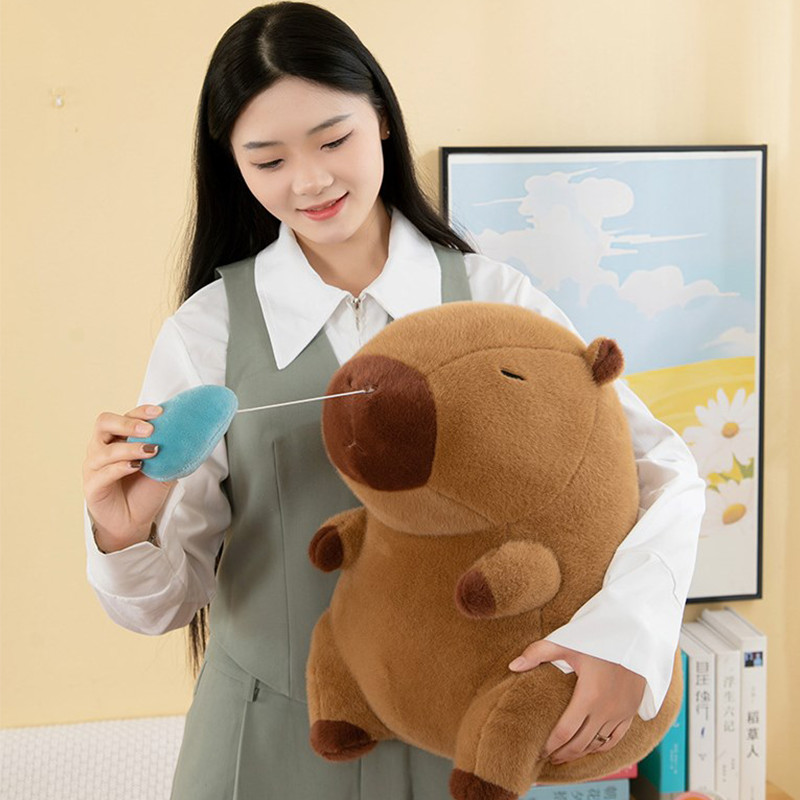 35/45 Cm Capybara Cùng Phong Cách Ngồi Búp Bê Capybara Xấu Xí Dễ Thương Vui Ba Lô Búp Bê Capybara